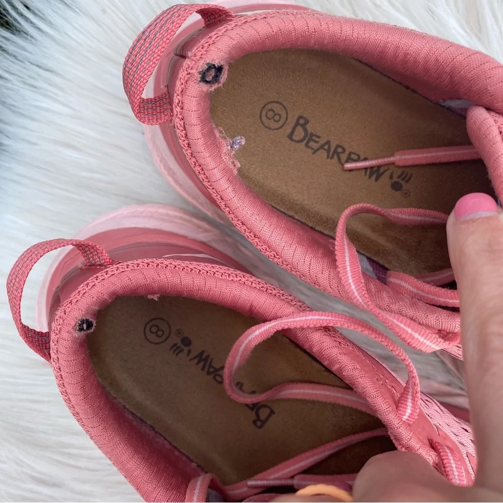 HOKA ONE ONE Arahi 4 Pink Salmon White 7.5 - Picture 7 of 10